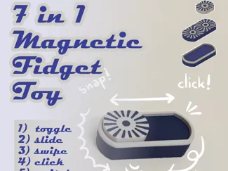 7in1 Magnetic Fidget Toy Satisfying Multi-Function