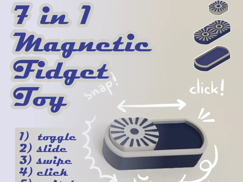 7in1 Magnetic Fidget Toy Satisfying Multi-Function