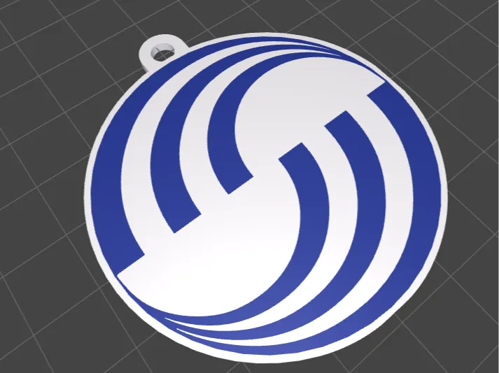 Airbus logo keychain