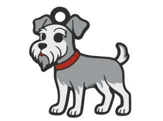 Schnauzer Keychain