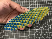 two colors on one plate and numbered parts