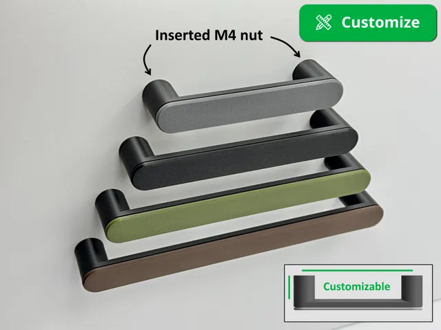 Dual-color furniture handle / drawer handle