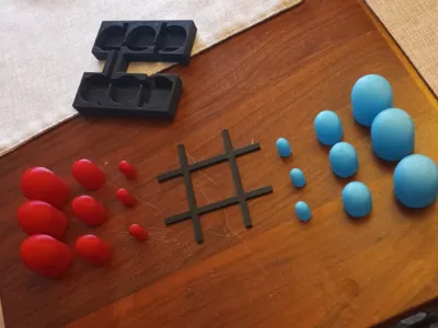 Big Eats Small Tick Tack Toe + Holder