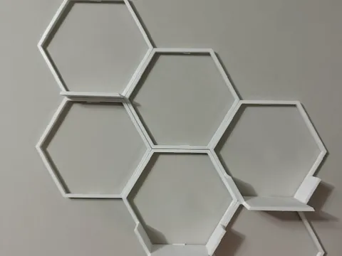 Hexagonal wall decor