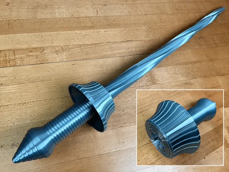 Collapsing Drill Sword Print-in-Place