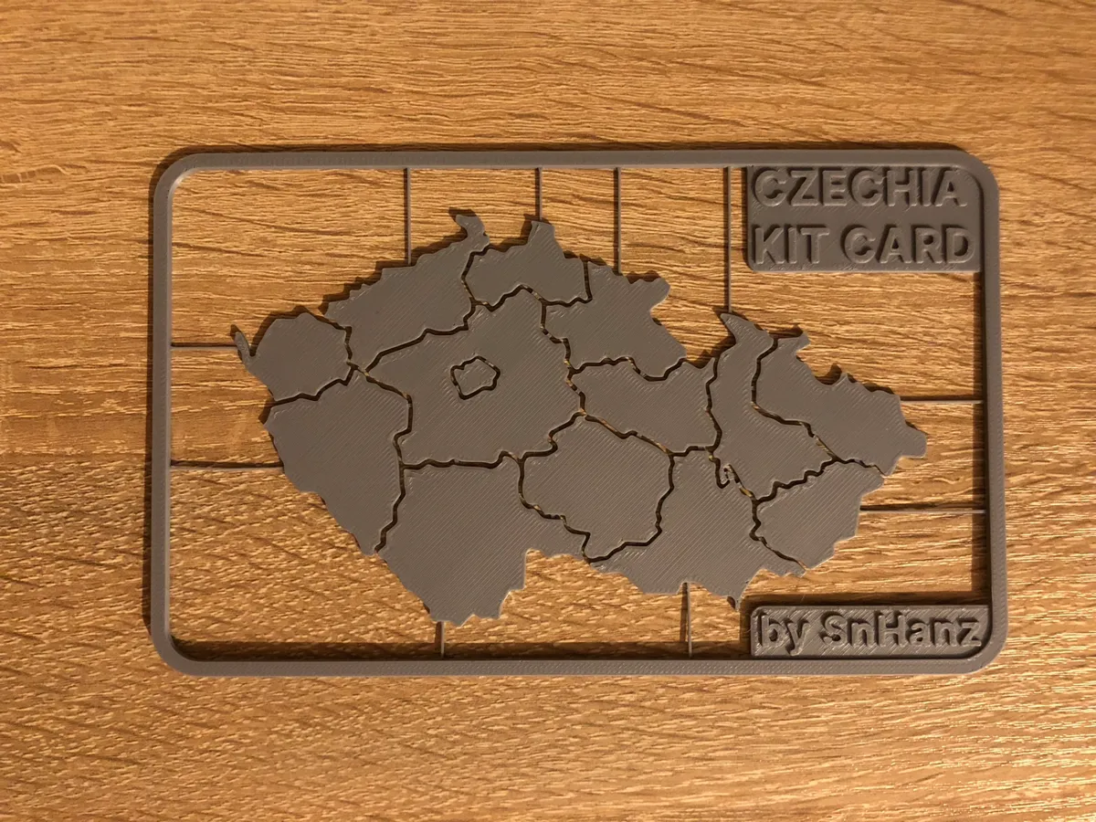 Carte-puzzle de Tchéquie