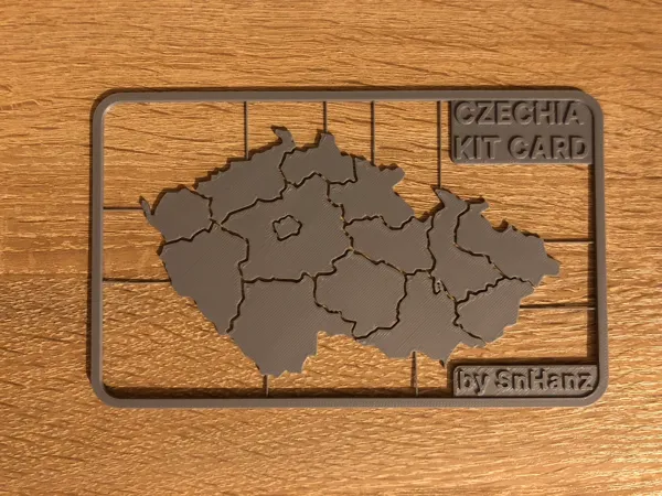 Carte-puzzle de Tchéquie