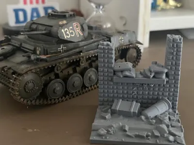 1/35 Diorama Wall Fortification 