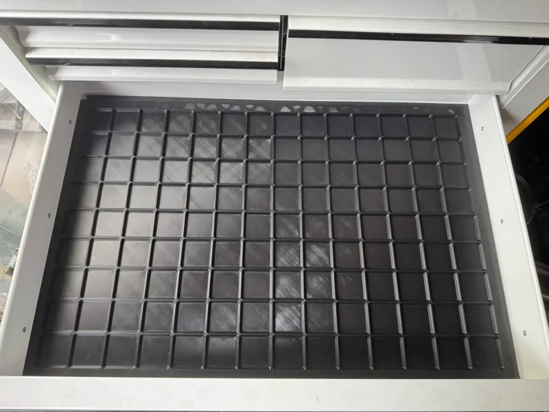 US General 30 Inch 5 Drawer Cart Gridfinity Base