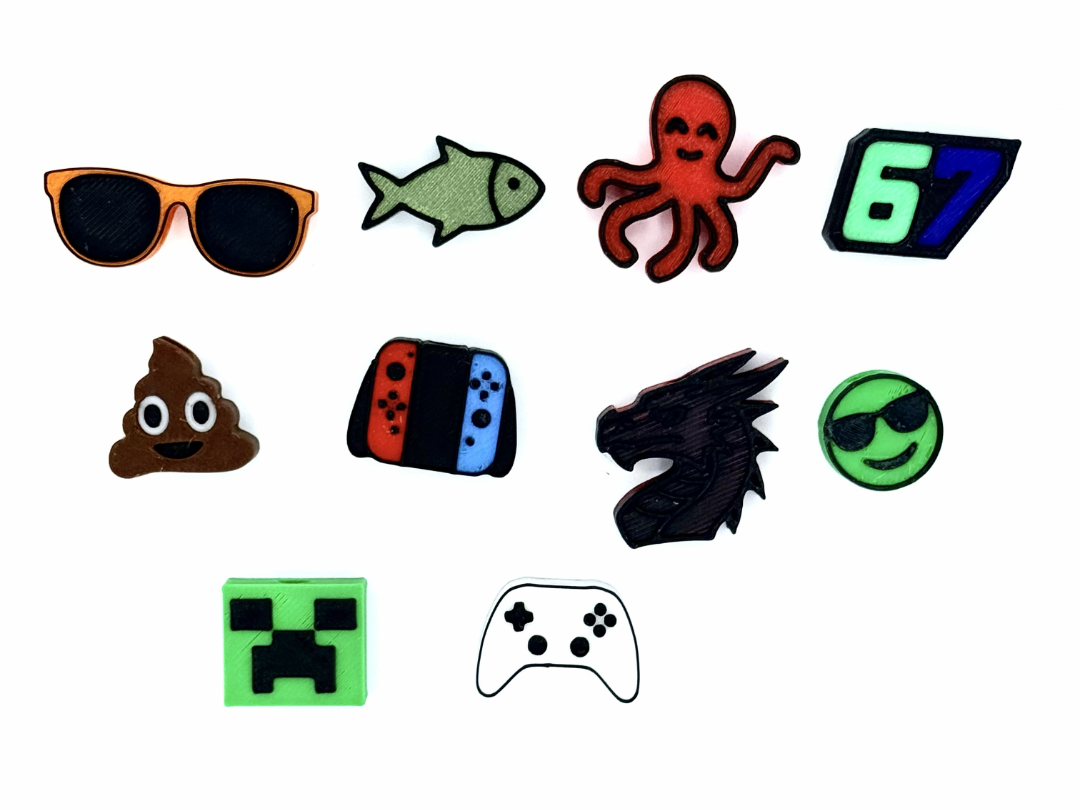 "Cool" Chunky Bead Charms