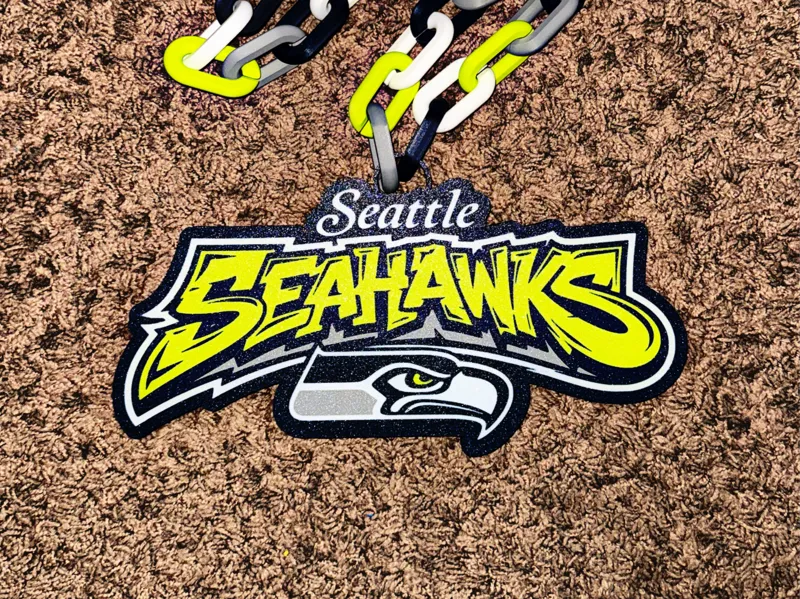 Seattle Seahawks Oversized Necklace
