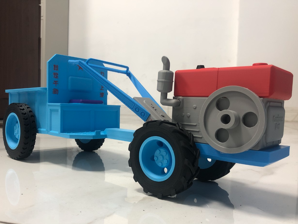 Miniatura 1 do modelo 3D 手扶拖拉机-非遥控电动版