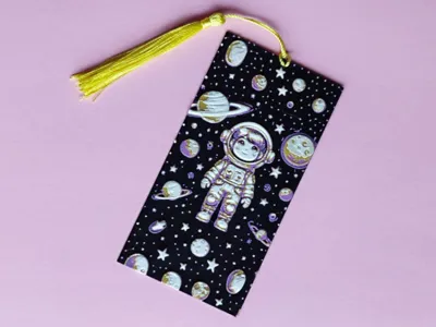 Girl Astronaut bookmark