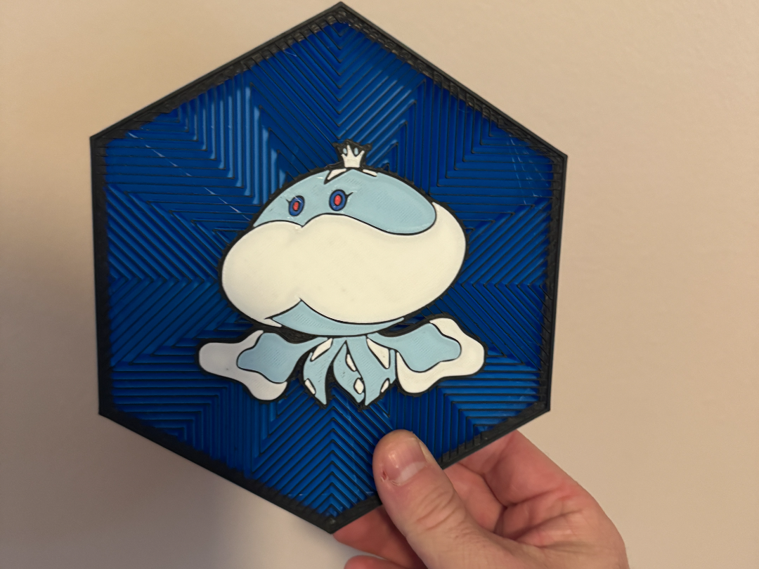 #593 Jellicent Hex Wall Art