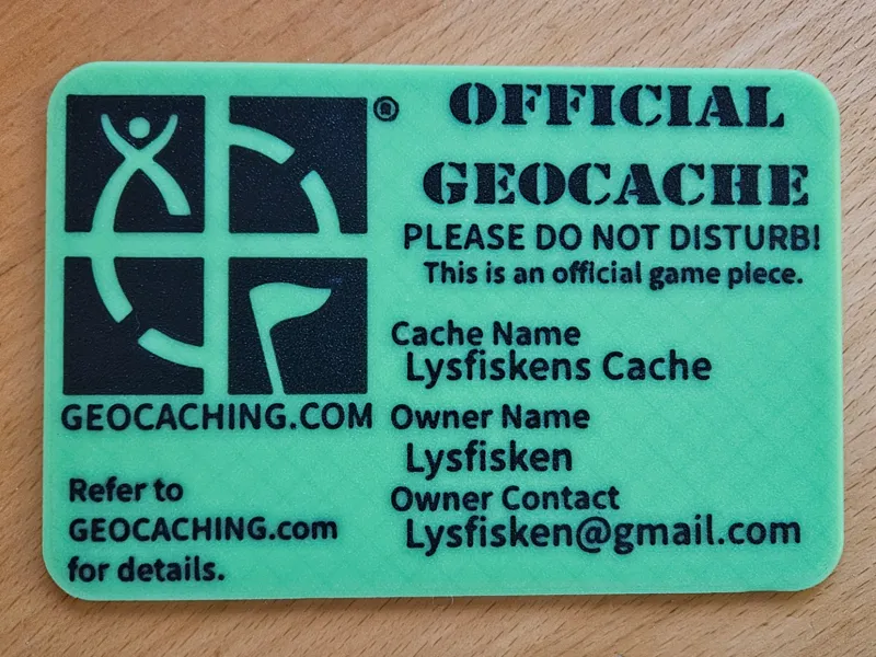 Geocaching Stashnote - Customizable