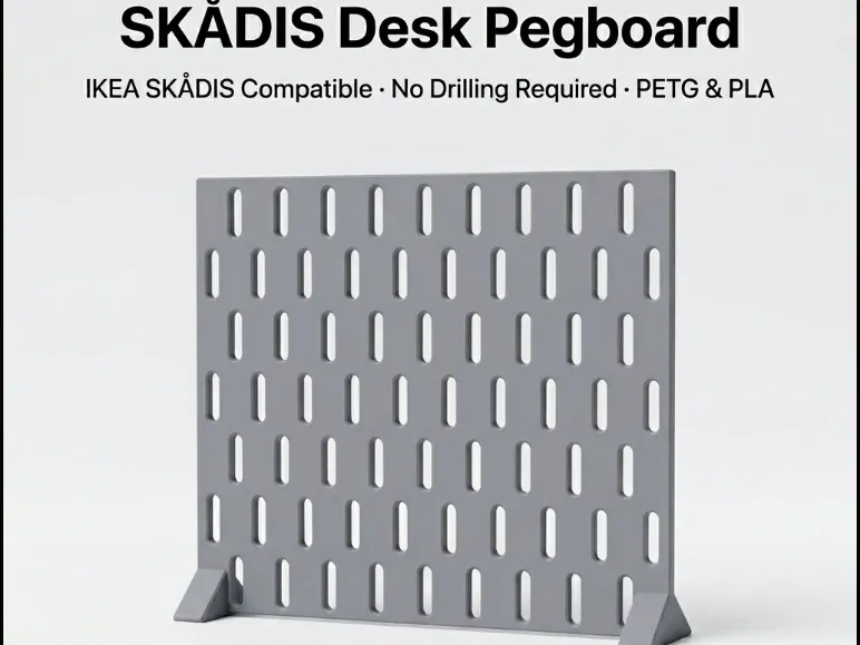IKEA SKÅDIS Pegboard  Desk Mount Double-Sided Tape