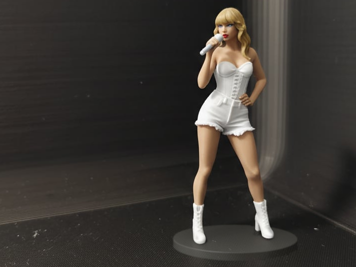 Taylor Swift Singing 90mm Miniature Figurine