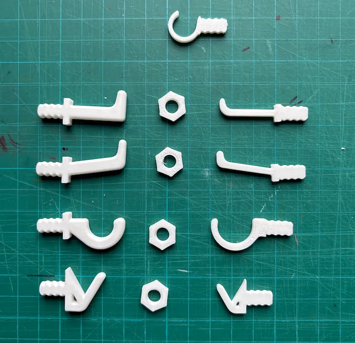 Small hooks for multiboard - Free 3D Print Model - MakerWorld