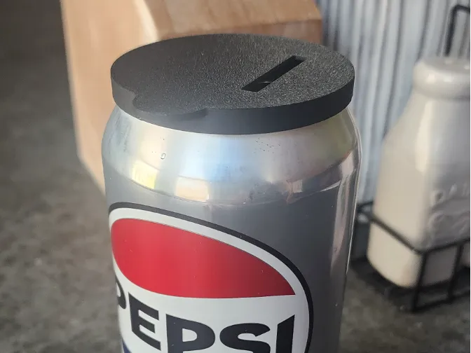 12oz Can Piggy Bank Lid