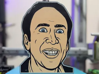 Nicolas Cage Light Box