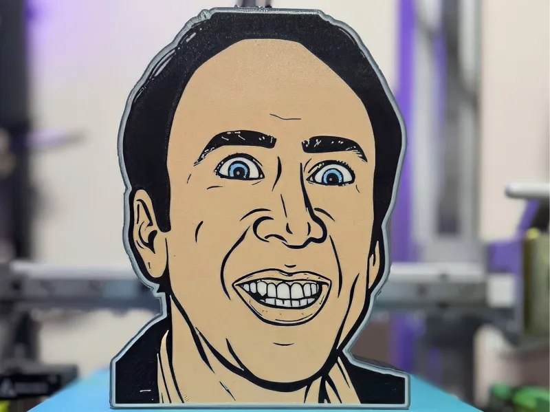 Nicolas Cage Light Box 