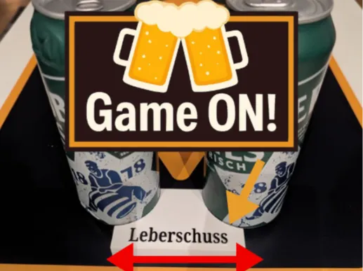 Leberschuss Trinkspiel Schablone 