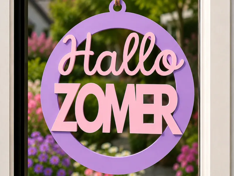 Hallo Zomer Decoratieve Deur- en Raamhanger