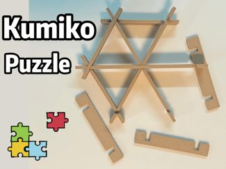 Hexagonal Kumiko Frame – Interlocking Puzzle