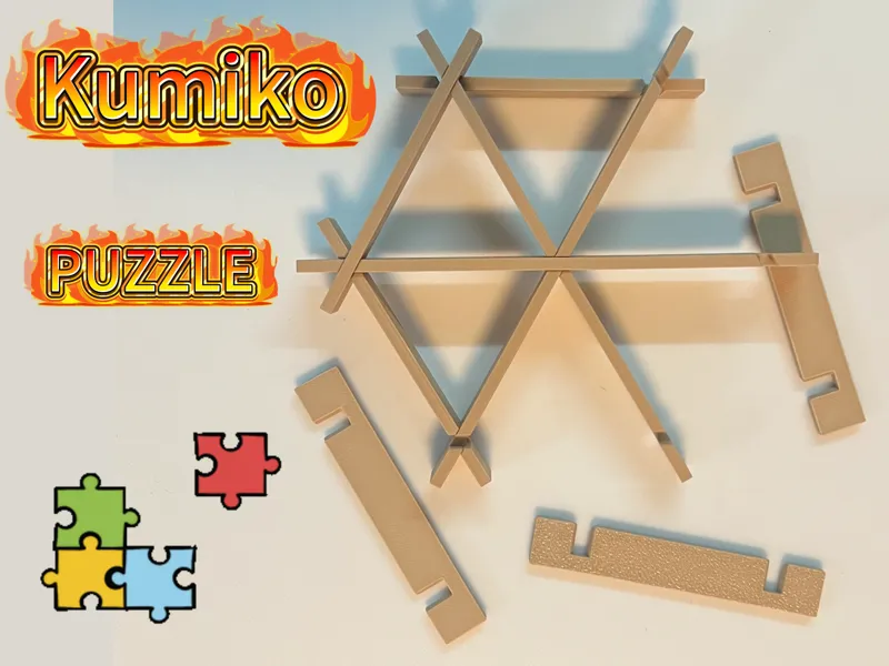 Hexagonal Kumiko Frame – Interlocking Puzzle