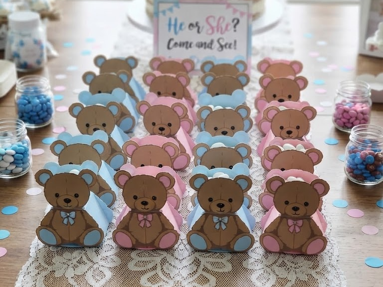 Teddy Bear Party Favors (Boy & Girl) - 1