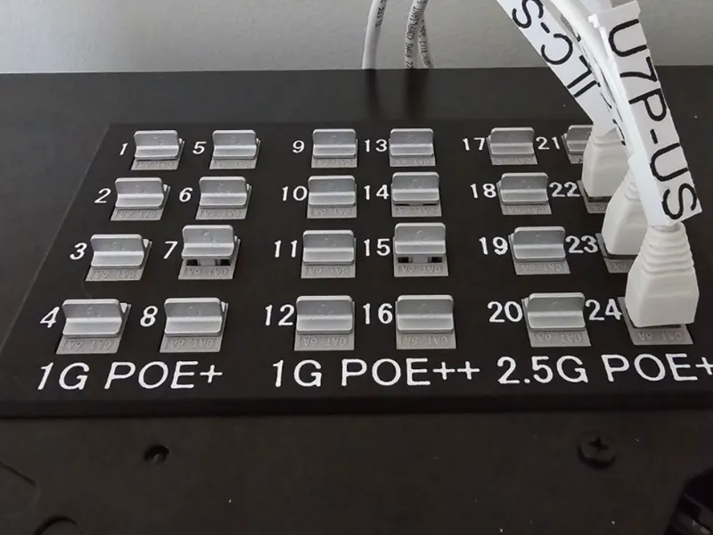 165x100mm 24 Keystone Jack Patch Panel