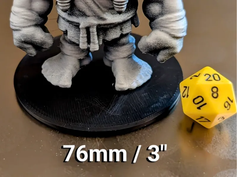 Generic D&D Miniature Base 76mm (3")