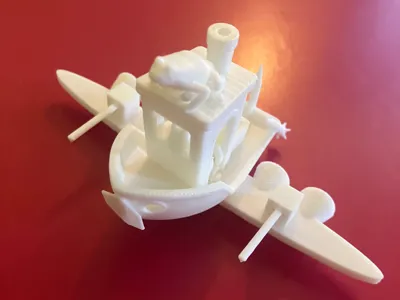Frog war benchy with rockets, engines, and hexagon