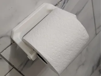 "Quick Reload" Toilet Paper holder