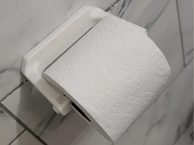 "Quick Reload" Toilet Paper holder