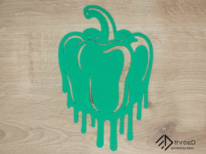 Bell Pepper Wall Art | 2D Wall Decor