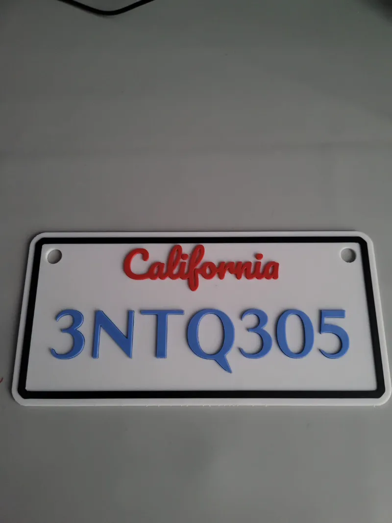 The Fast and the Furious Supra License Plate 