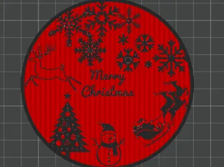 Christmas Joy Ornament Multicolor