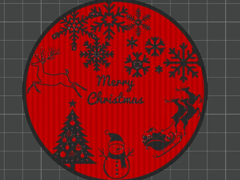 Christmas Joy Ornament Multicolor