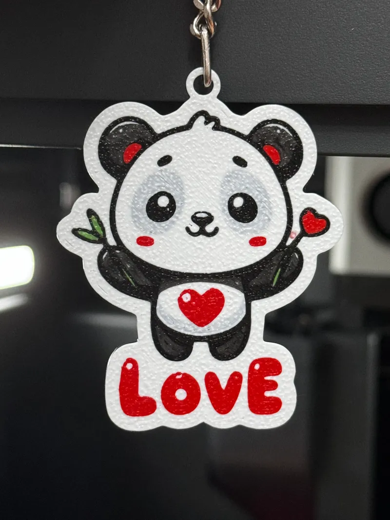 Cute Panda Keychain