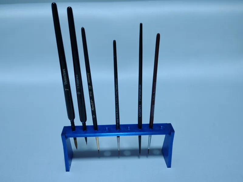 Easy to print Brush Holder tip downwards custom
