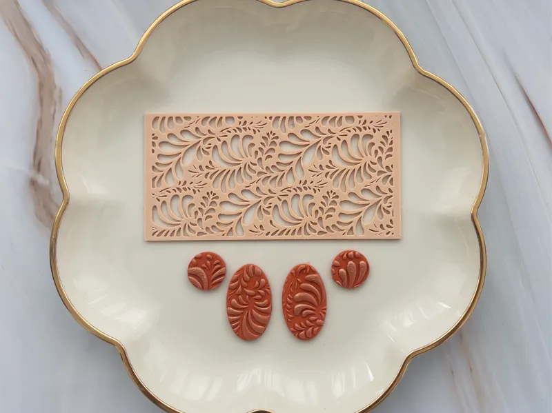 Decorative Polymer Clay Stencil