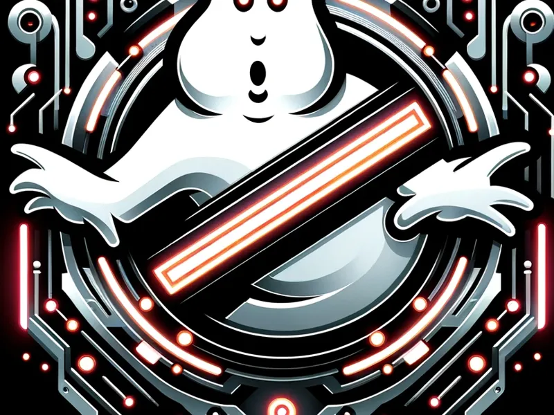 Futuristic GhostBusters Logo AI-Generated