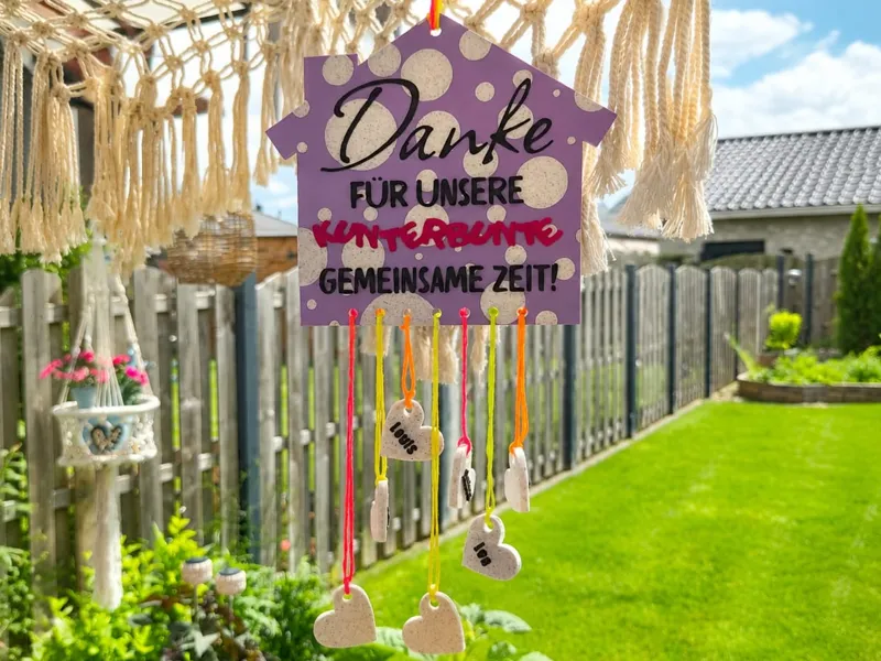Danke |Erzieher Tagesmutter Lehrer | Fensterbild 