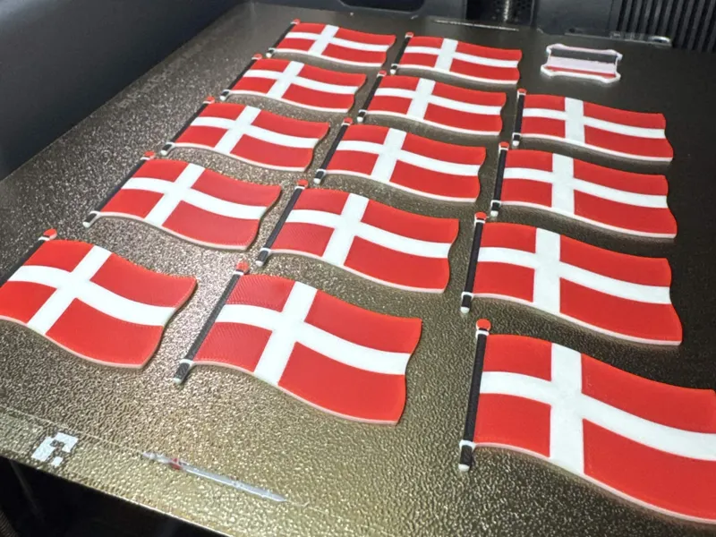 Birthsday flag tabel decoy Dansk