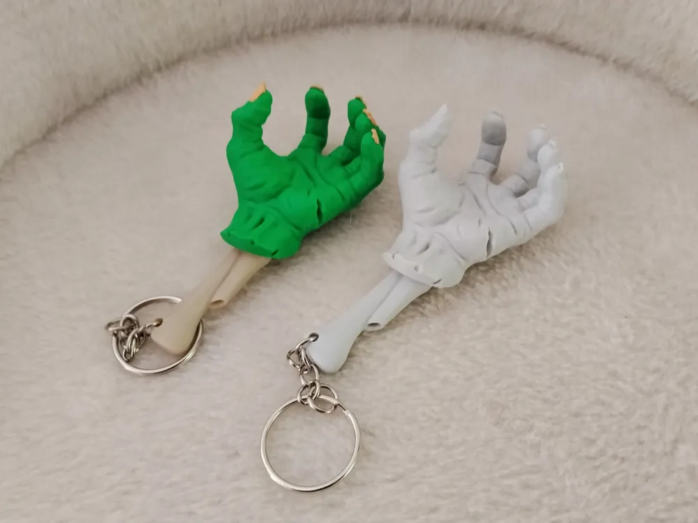 Llavero: Keychain-Zombie hand (High details). Referencia del modelo original.