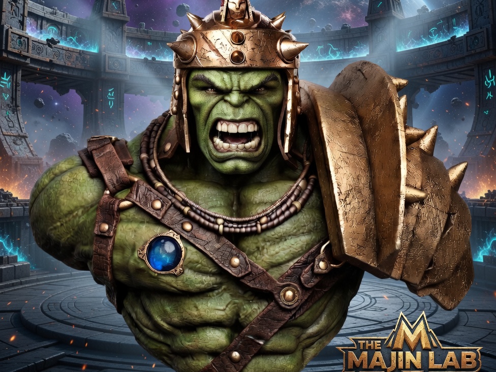 Gladiator Hulk Bust Arena Champion Display Sculpt