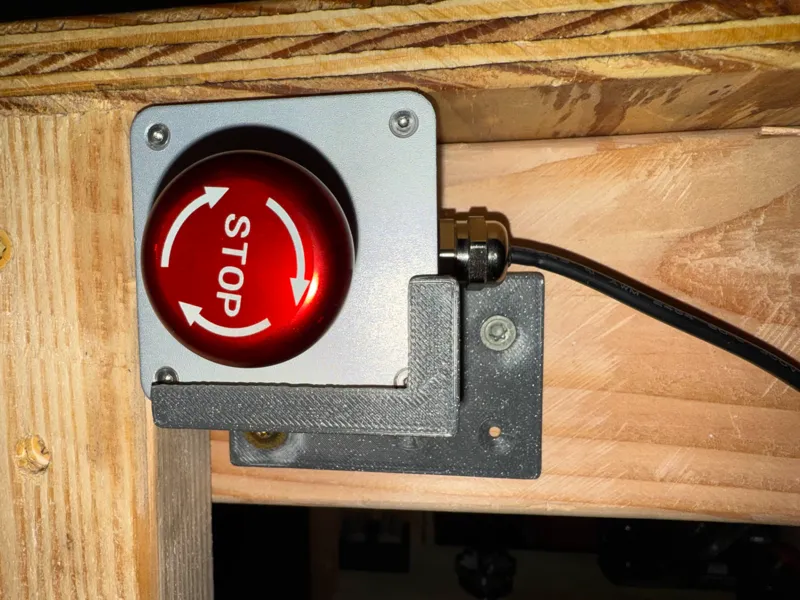 Carvera E-Stop Corner Mount