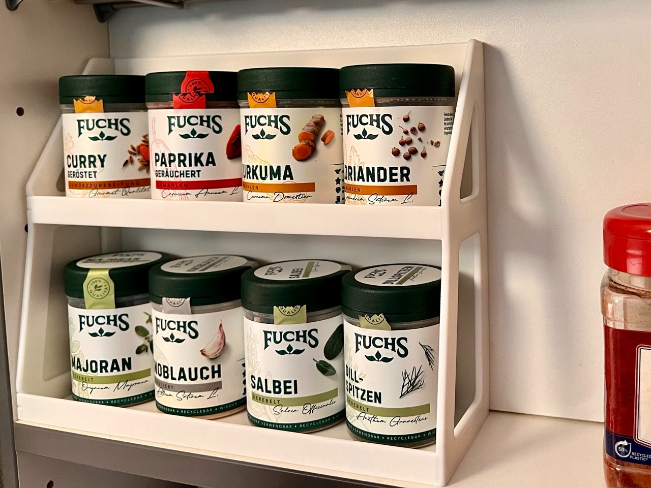 Parametric Two-Tier Spice Rack (No Supports)