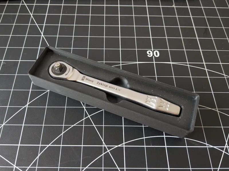 Gridfinity Wera Zyklop 1/4 ratchet tray